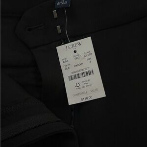 J. Crew Classic Black Trousers